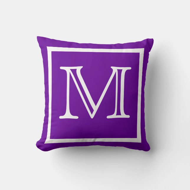 MONOGRAM Solide Violet clair coussin clair (Recto)
