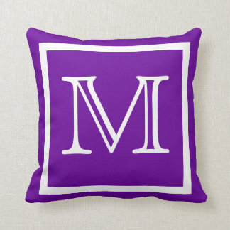 MONOGRAM Solide Violet clair coussin clair