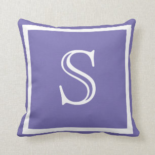 MONOGRAM Solide Violet clair coussin clair