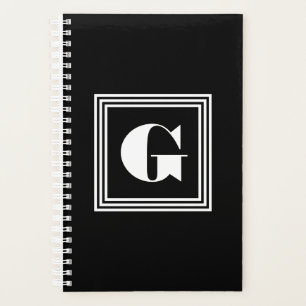 Monogramme 3 trames en gras Noir et blanc