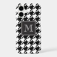 Monogramme à carreaux noir