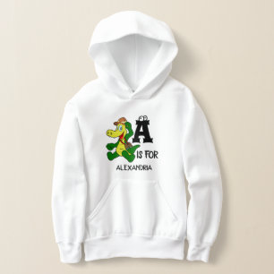 Monogramme A personnalisé est pour Alligator drôle