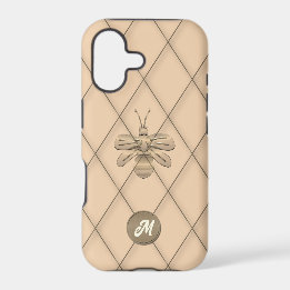 Monogramme abeille or cool