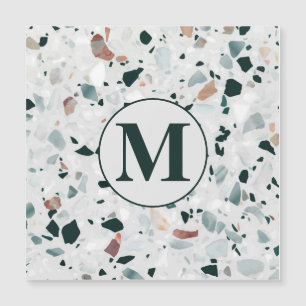 Monogramme Abstrait Terrazzo Motif