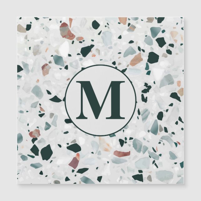 Monogramme Abstrait Terrazzo Motif (Devant)