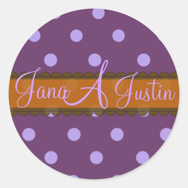 Monogramme autocollants boîte de chocolat (Devant)