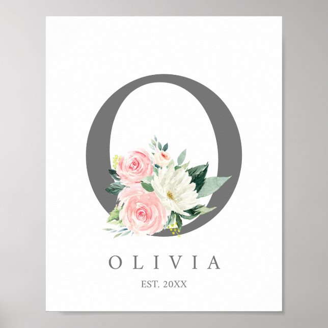 Monogramme avec la lettre O, impressions initiales (Devant)