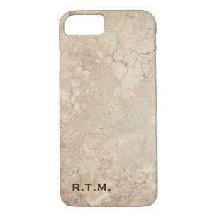 Monogramme Beige Granite iPhone 7 Coque