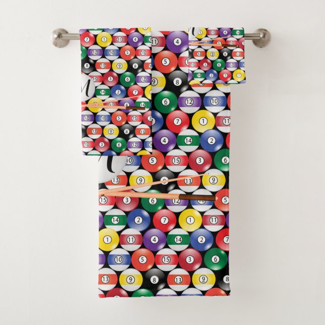 Monogramme Billiard Pool Conception du ballon (En situation)