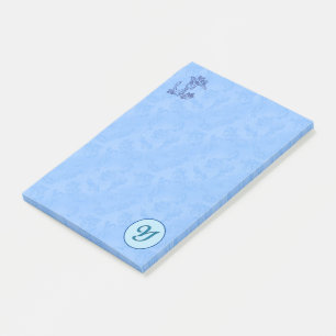 Monogramme bleu céleste (A-Z) Post-it Notes