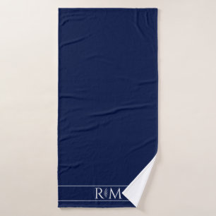 Monogramme Bleu Nuit Moderne