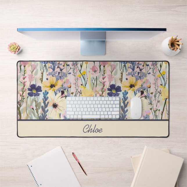 Monogramme Botanique Fleur Sauvage (Bureau 1)