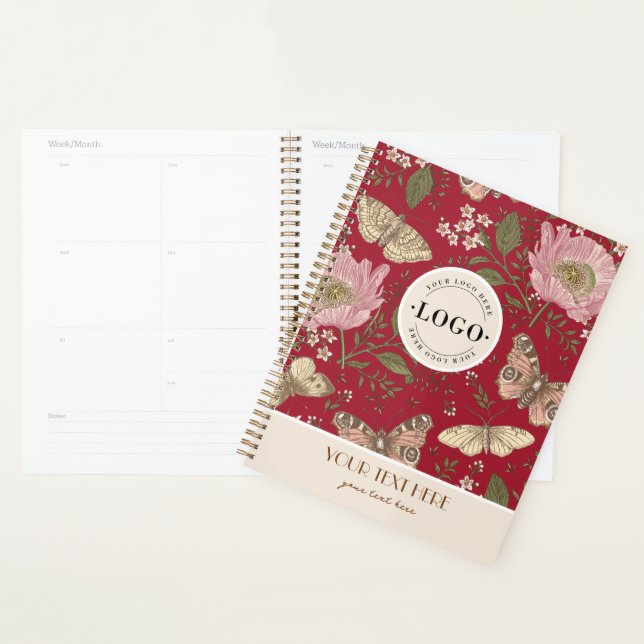 Monogramme botanique Fleur sauvage moderne et tend (Devant avec enveloppe)