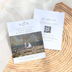Monogramme budgétaire tout en un code QR Mariage p