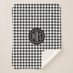 Monogramme, Buffalo Check Plaid noir et blanc