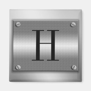 Monogramme Cadre métallique avec vis aimant