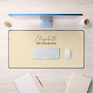 Monogramme Calligraphie Girl Jaune