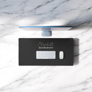 Monogramme Calligraphie Girl Noir