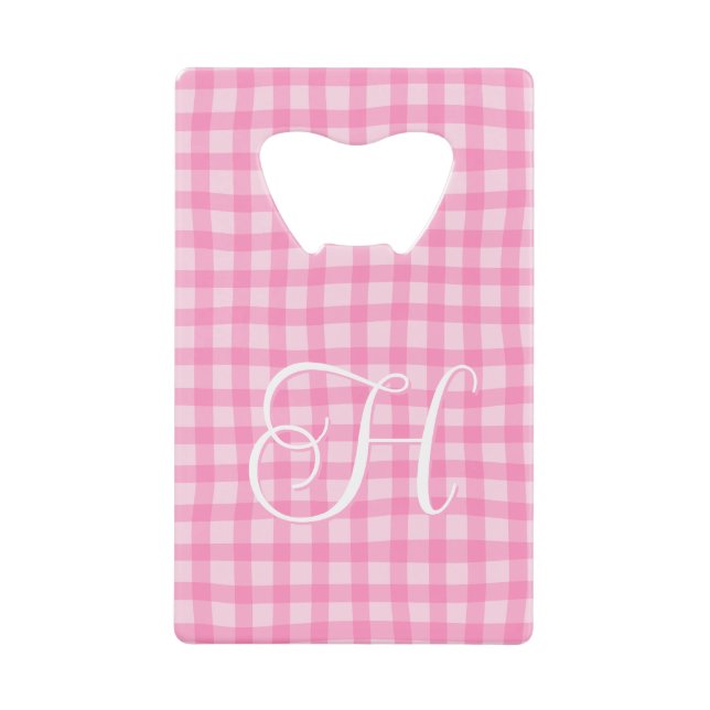 Monogramme Calligraphique Bouclé Féminin Gingham O (Devant)