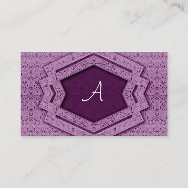 Monogramme - carte de visite (Devant)