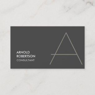 Monogramme Carte de visite chic tendance