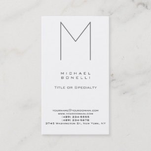 Monogramme Carte de visite standard tendance