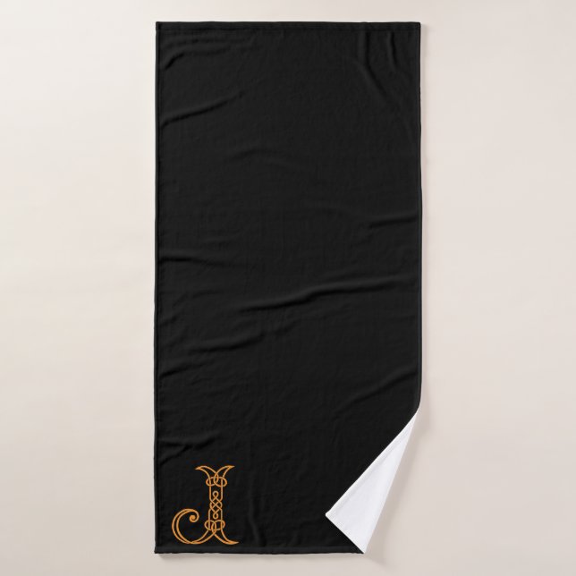 Monogramme Celtique J (Serviette de bain)