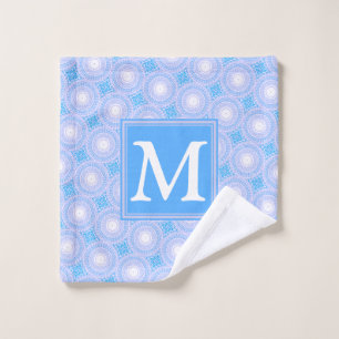 Monogramme Cercles bleu électrique motif