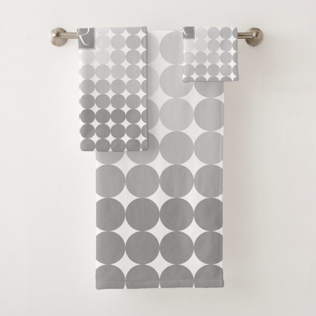 Monogramme Cercles Gris Moderne (En situation)