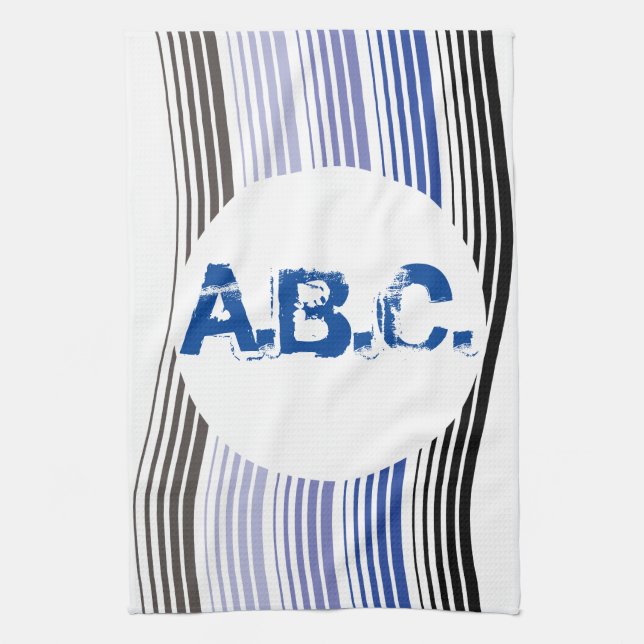 Monogramme Cette Serviette Amusante (Vertical)