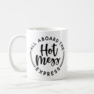 Monogramme Chaud Mess Express café Mug
