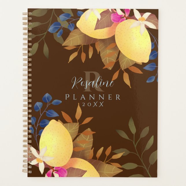 Monogramme chic citron Brown (Devant)