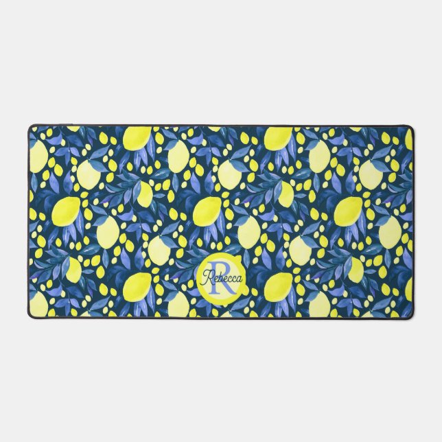 Monogramme Chic Nom Rustique Citron L citron feuil (Recto)