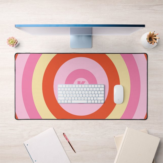 Monogramme circulaire super rétro Vintage Seventie (Bureau 1)