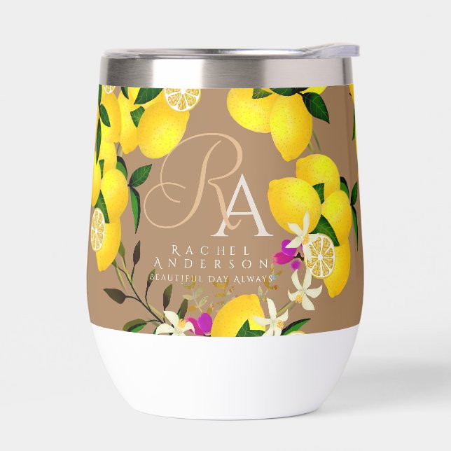 Monogramme citron Brown (Gauche)