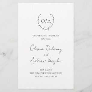 Monogramme classique Cimier de couronne de couronn