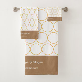 Monogramme classique élégant minimal blanc et café