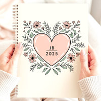 Monogramme Cœur Floral 2025
