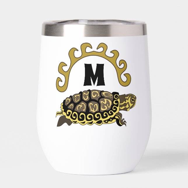 Monogramme coloré de tortue coulissantes Cumberlan (Arrière)