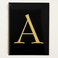 Monogramme couleur or noir professionnel