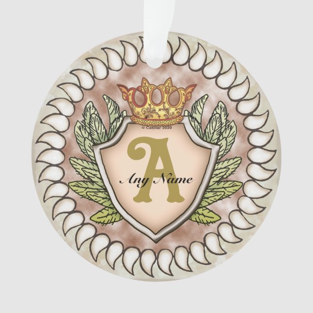 Monogramme d'aile de couronne  (devant)