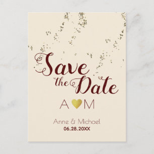 Monogramme d'amour + faire-part de mariage élégant