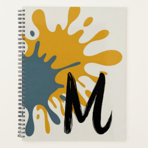 Monogramme d'art à éclaboussures gras