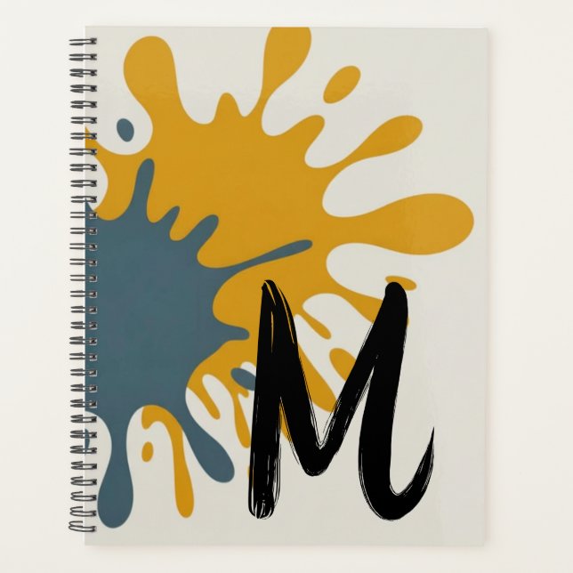 Monogramme d'art à éclaboussures gras (Devant)