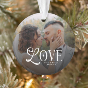 Monogramme de couple de photo de mariage personnal