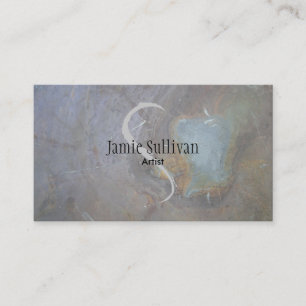 Monogramme de gris de carte de visite d'artiste de