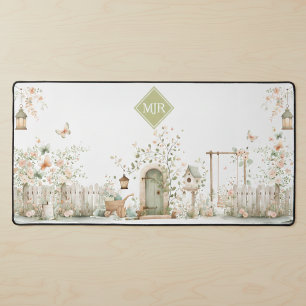 Monogramme de jardin floral