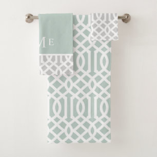 Monogramme de la pinte et des trellis gris Coule