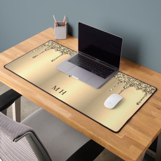 Monogramme de luxe Glam Girly Sparkles (Bureau 2)