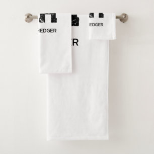 MONOGRAMME DE NOM À DEUX LETTRES NOIR MINIMALISTE 